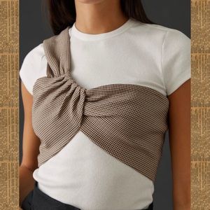 nwt! everleigh twist crop top